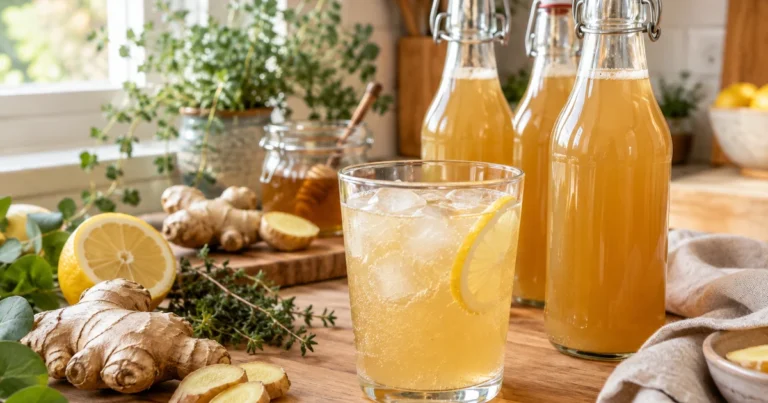 Ginger beer maison : la recette avec ginger bug pas à pas