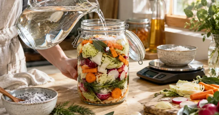 Saumure de lactofermentation : le bon dosage de sel